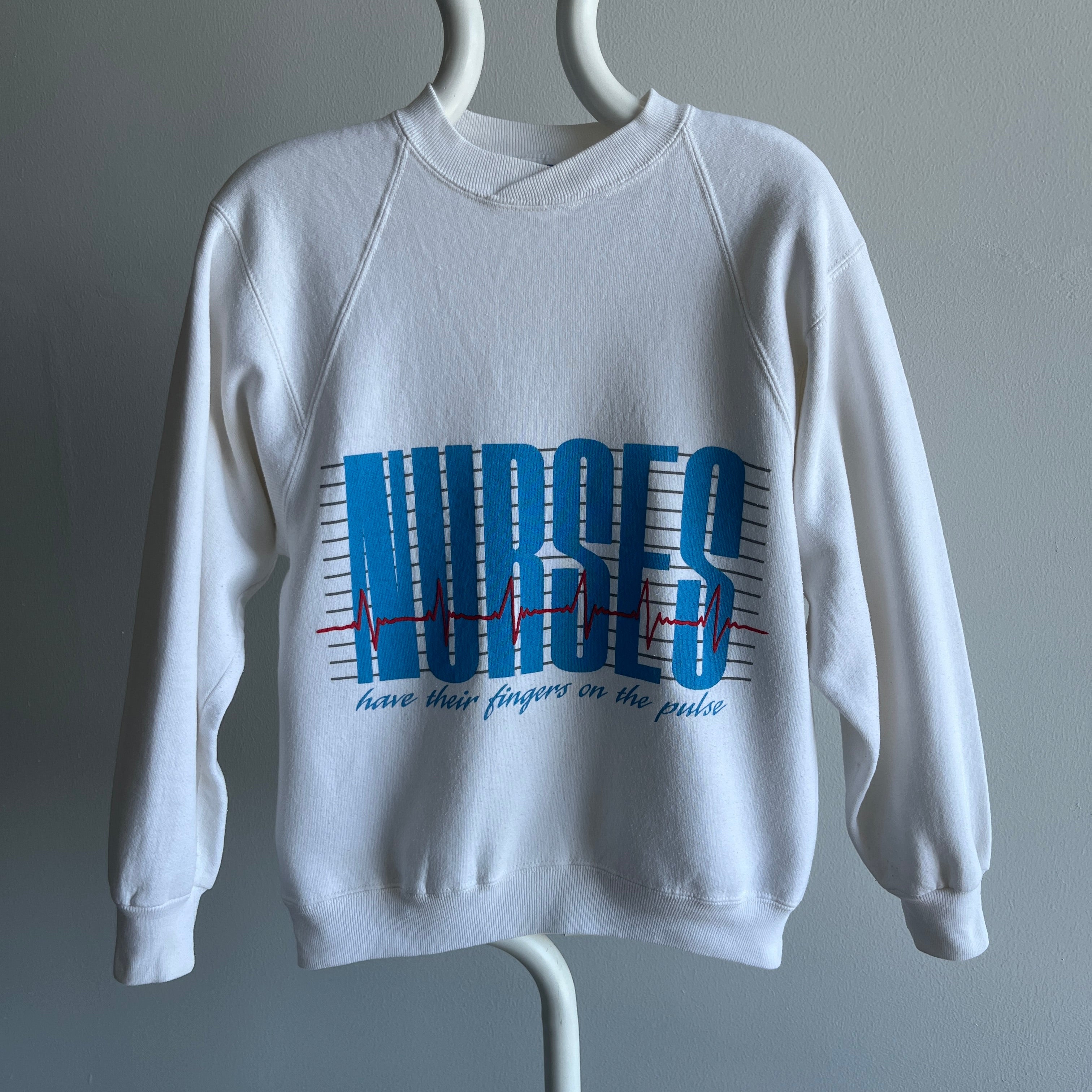 1980s Nurses Have Their Fingers On The Pulse Sweatshirt