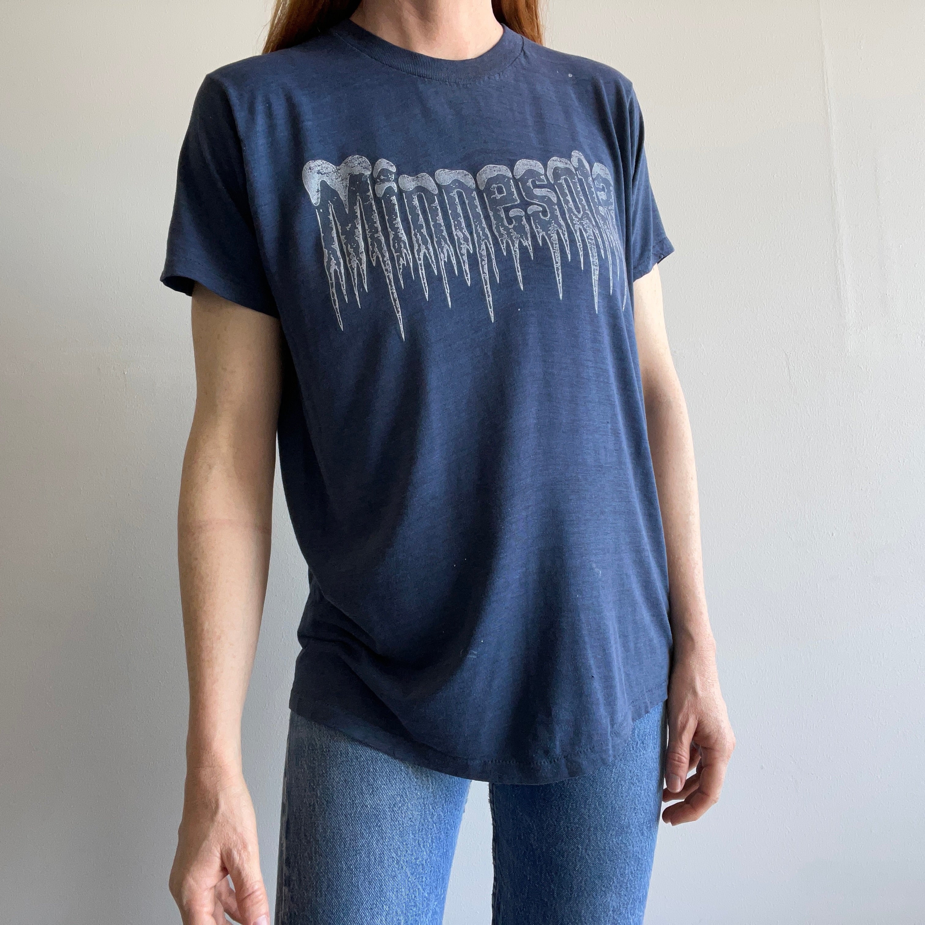 1970/80s Minnesota Paper Thin and Silky Slouchy T-Shirt