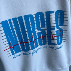 1980s Nurses Have Their Fingers On The Pulse Sweatshirt