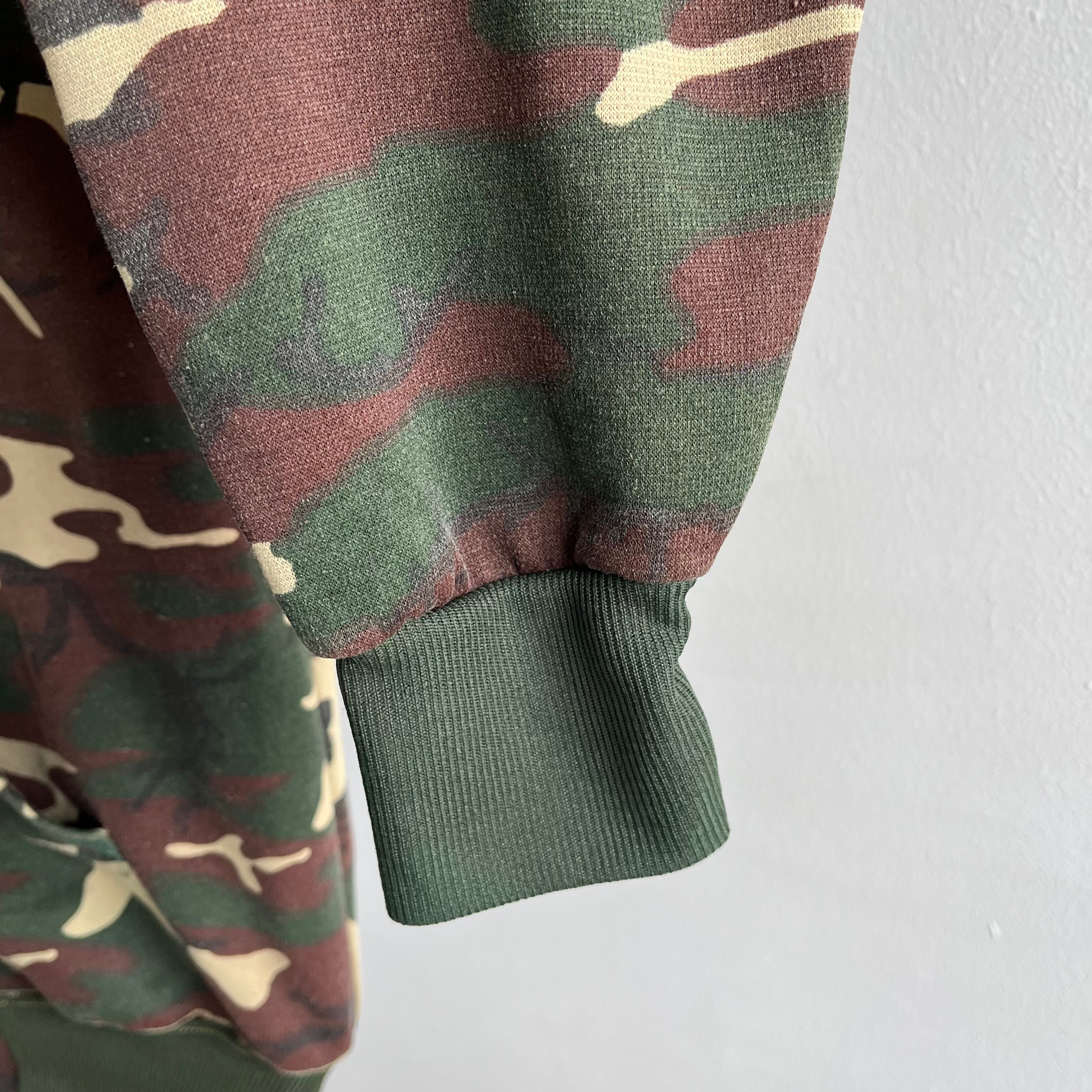 1970/80s Insulated Camo Zip Up Hoodie