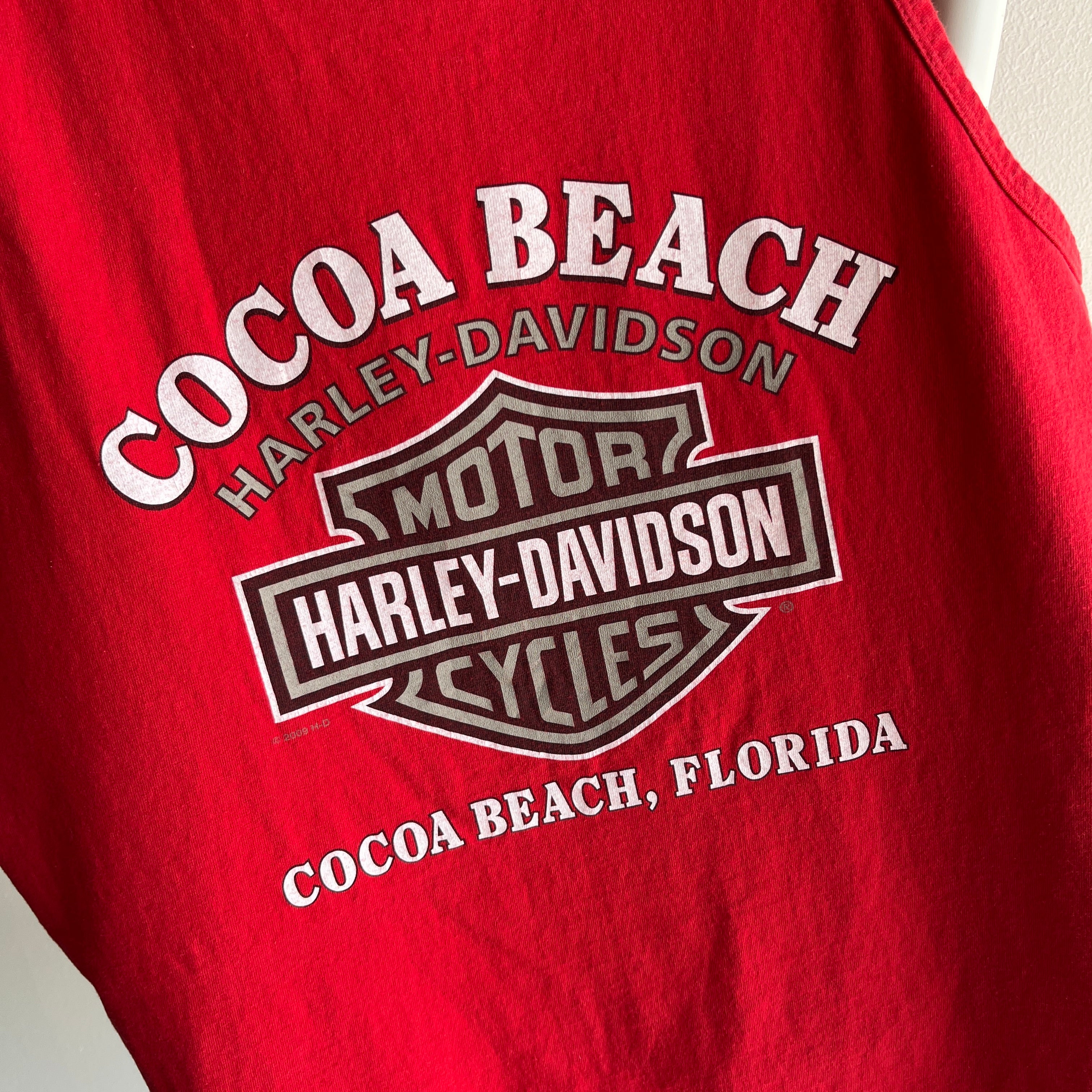2010 Cocoa Beach, Florida Cotton Harley Tank - Almost Vintage, But Not Quite