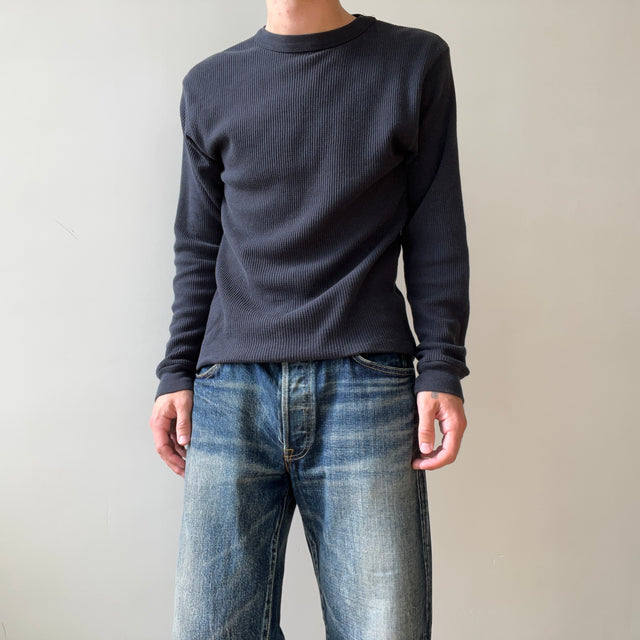 1980s Faded Black Thermal Shirt