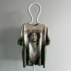 2000s Bob Marley Songs of Redemption Front and Back Tie Dye T-Shirt