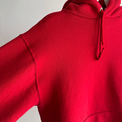 1980s Cardinal Red Pullover Hoodie by Jerzees