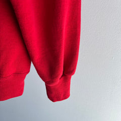 1980s Cardinal Red Pullover Hoodie by Jerzees