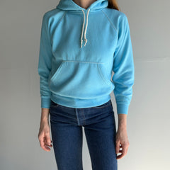 1980s Smaller Caribbean Blue Pull Over Hoodie by Sportswear