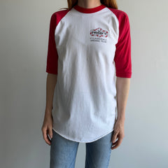 1980s TGIF Fridat\ys Front and Back Baseball T-Shirt