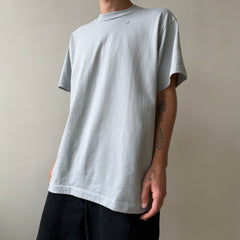 1980s Blank Grey/Baby Blue T Shirt