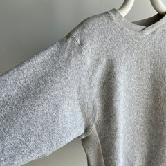 1980s Reverse Weave Blank Gray Sweatshirt - Heavyweight