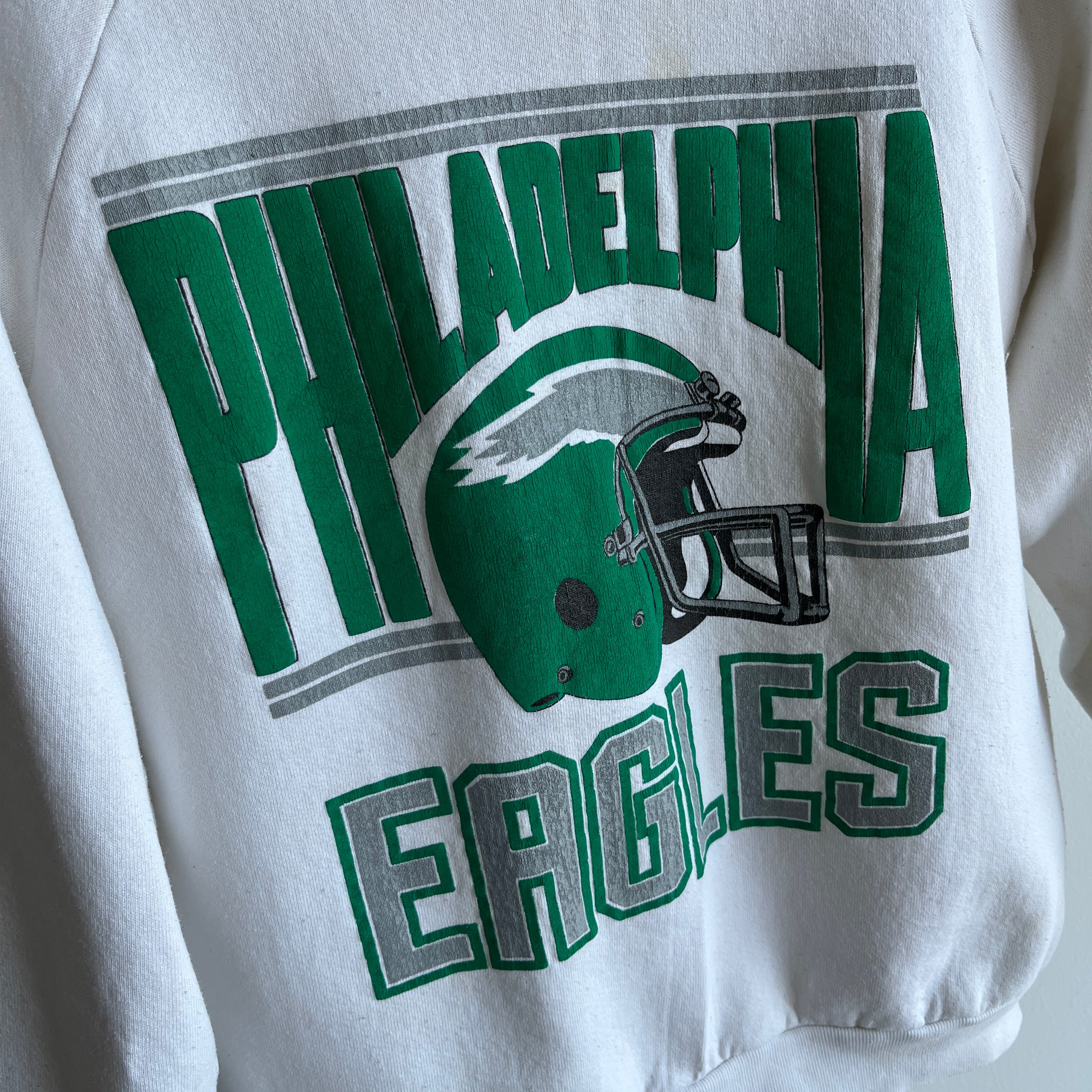 1980s Philadelphia Eagles Stained Sweatshirt – Red Vintage Co