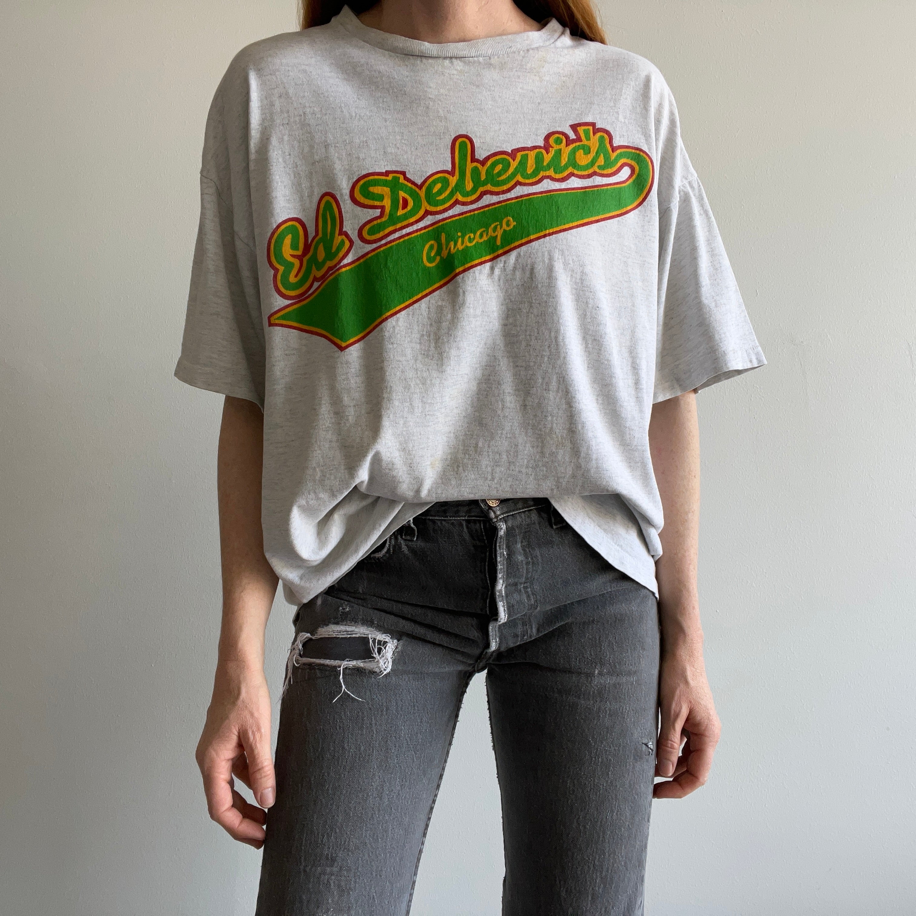 1990s Ed Debevic's Chicago Stained T-Shirt