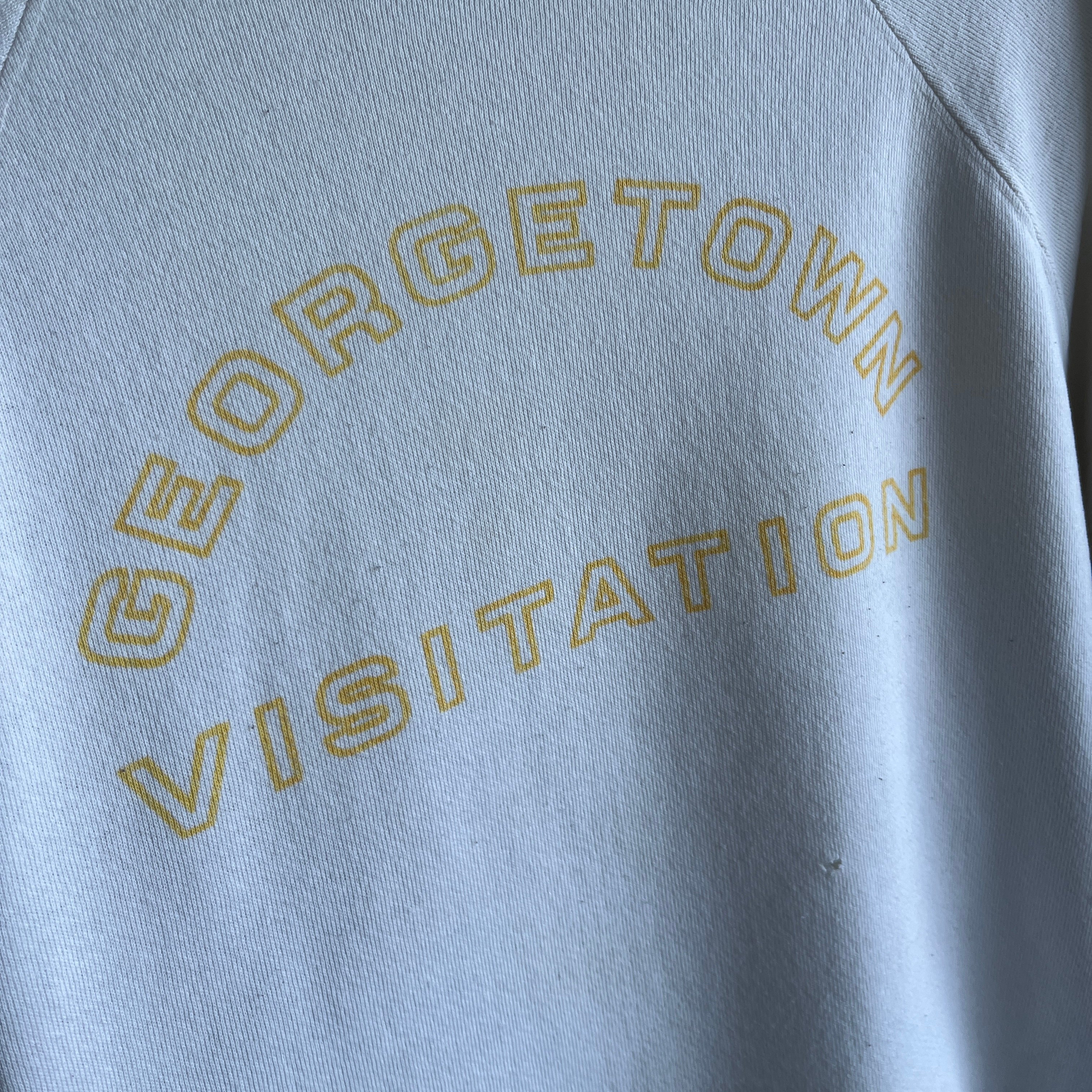1980s Thinned Out Beyond Georgetown Visitation Sweatshirt
