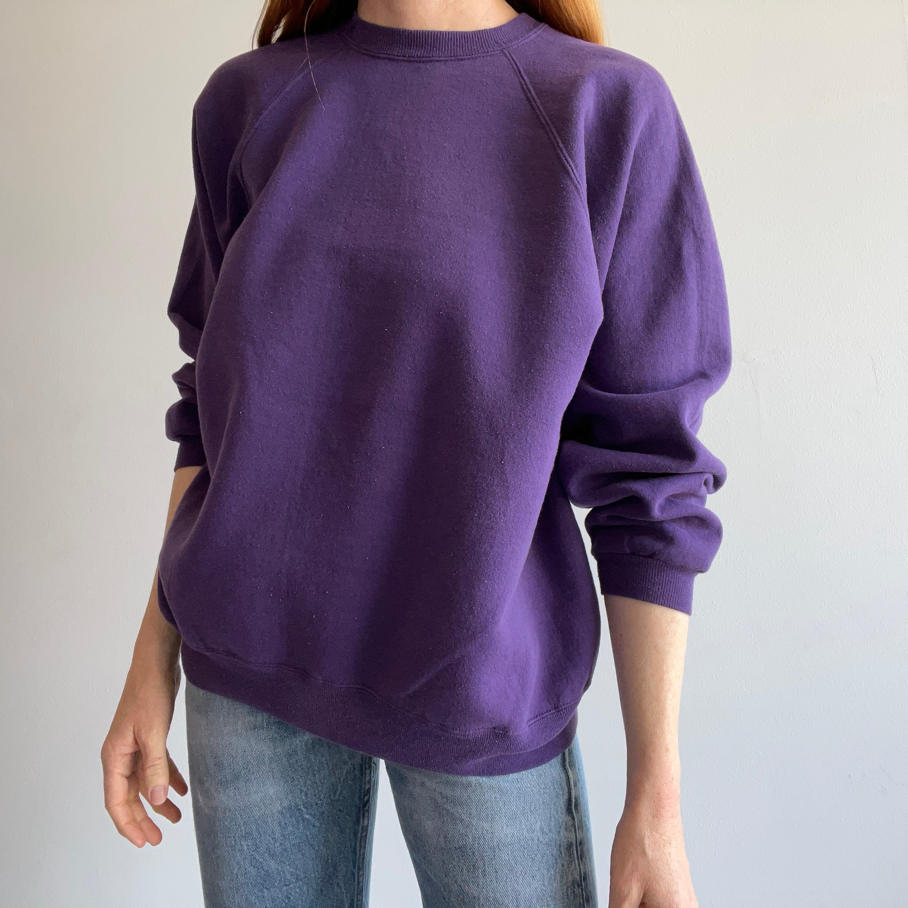 1990s Blank Purple Raglan by HHW