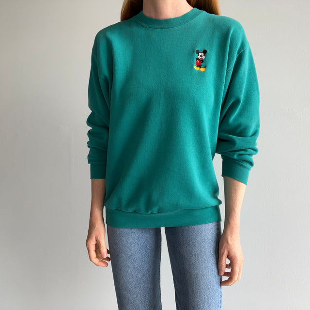 1980/90s Mickey Mouse Sweatshirt with Faint Staining