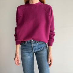 1990s Hanes Her Way Magenta Raglan