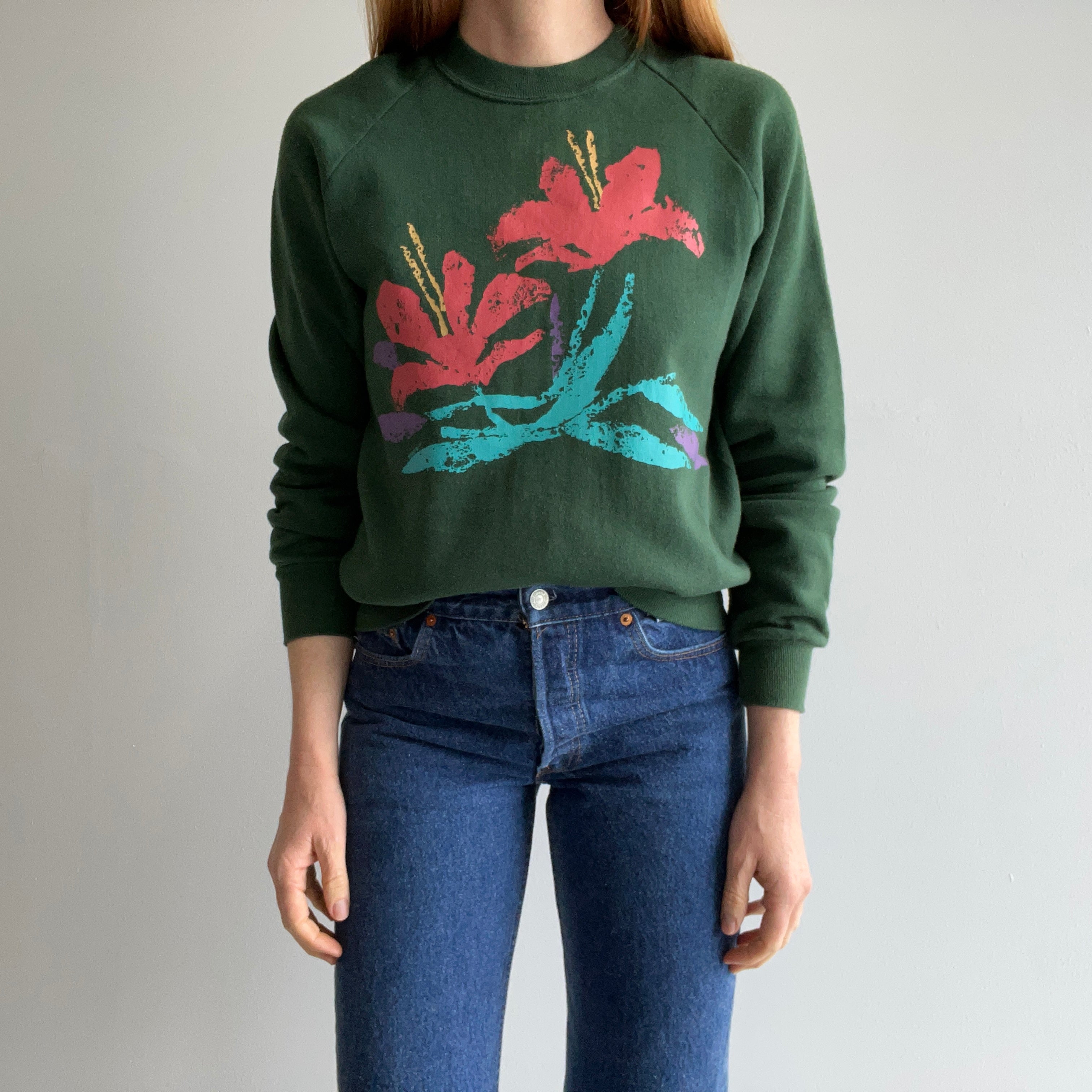 1980 Floral Sweatshirt