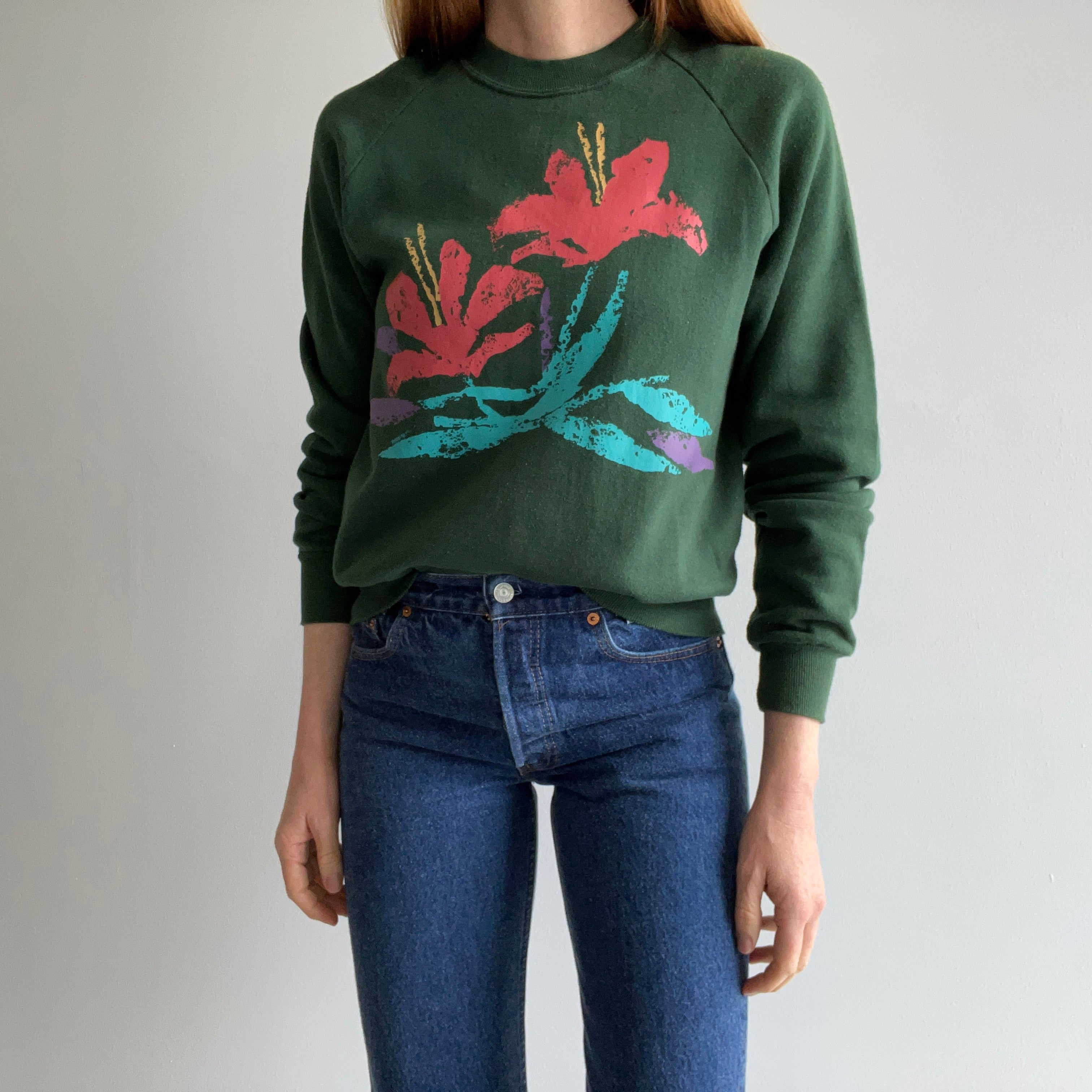 1980 Floral Sweatshirt