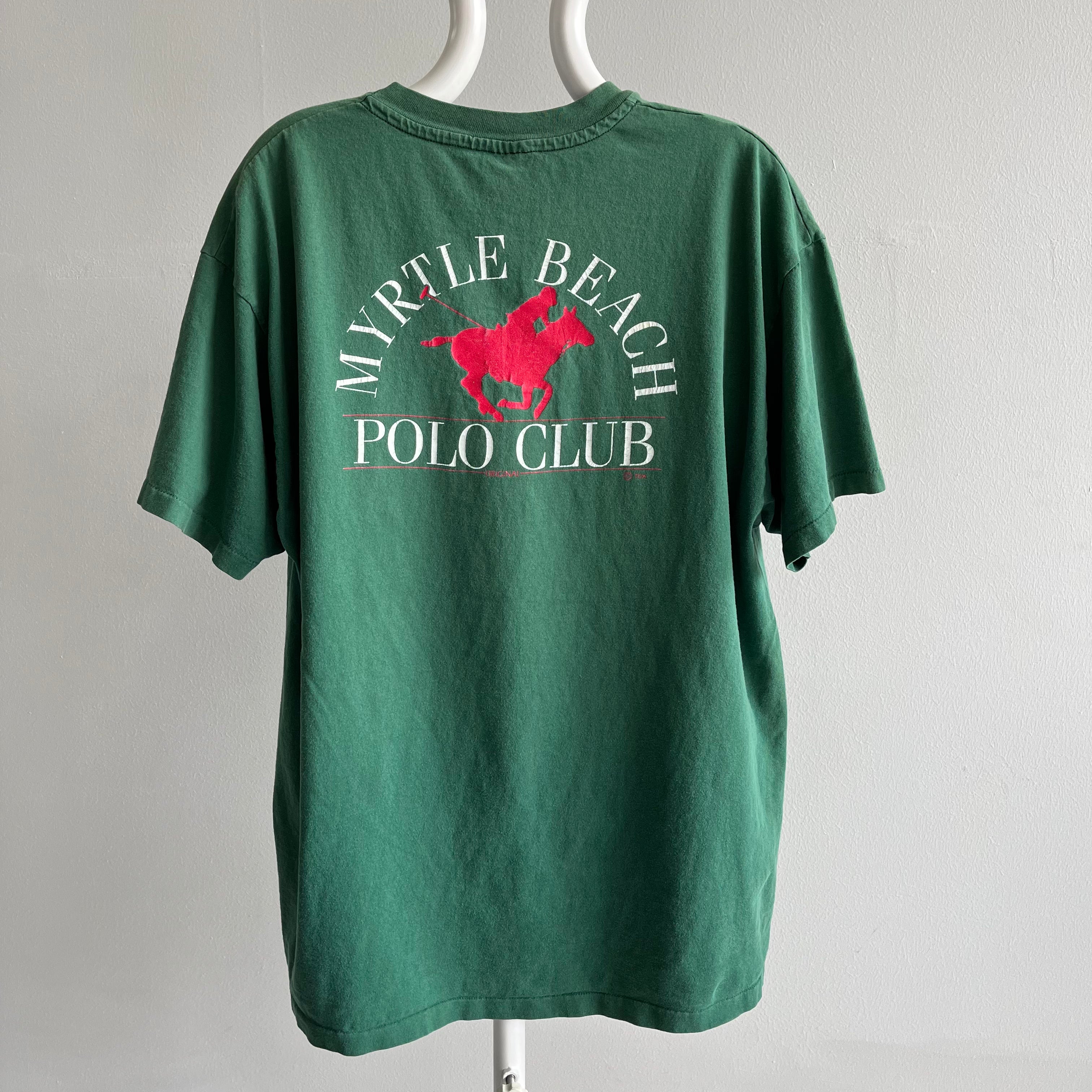 1990s Myrtle Beach Polo Club Front and Back T-Shirt