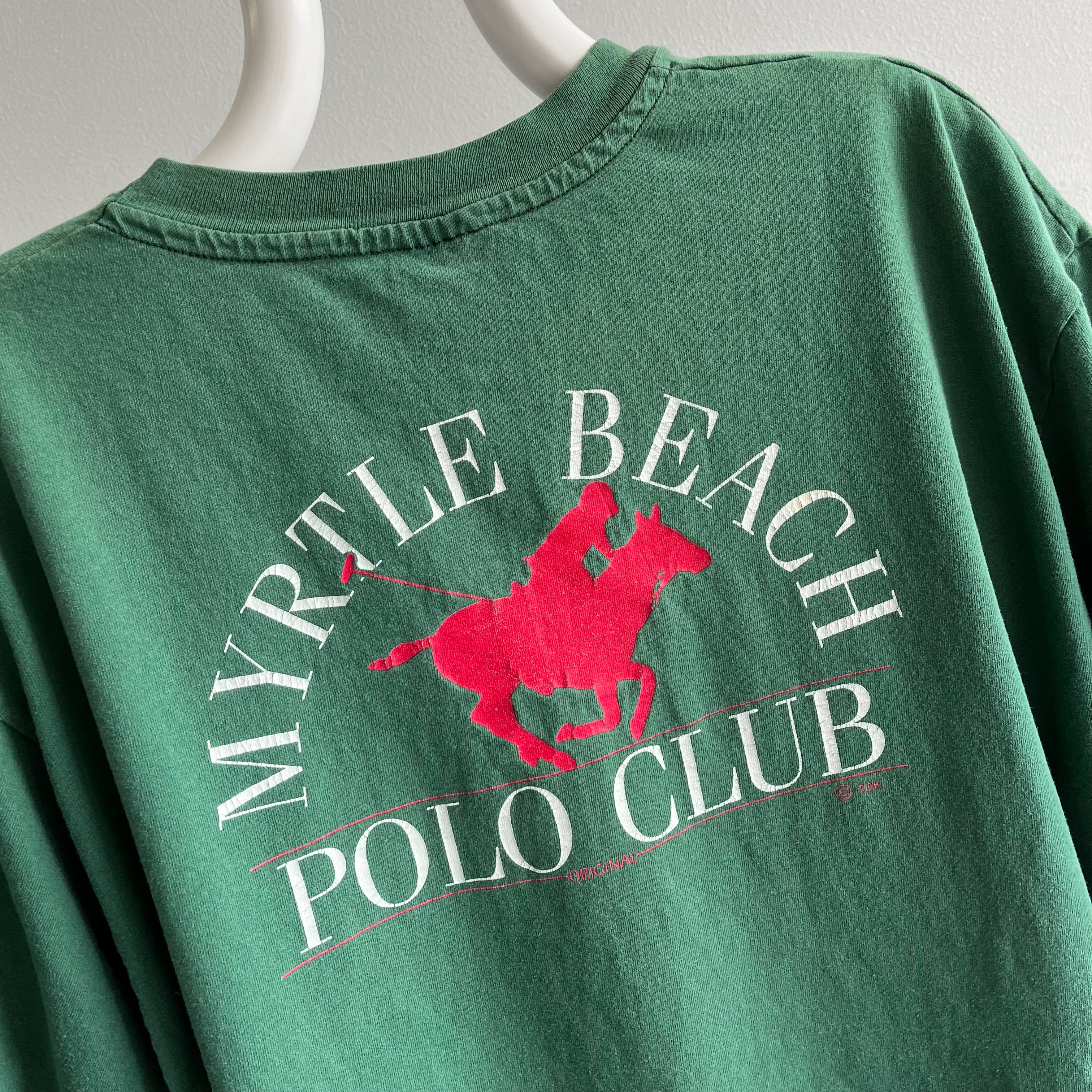 1990s Myrtle Beach Polo Club Front and Back T-Shirt