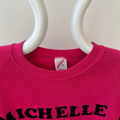 1980s/90s Pink Michelle Raglan Sweatshirt - Awwww