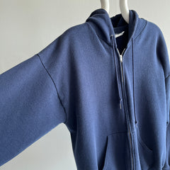 1980/90s Navy Zip Up Hoodie by Lee