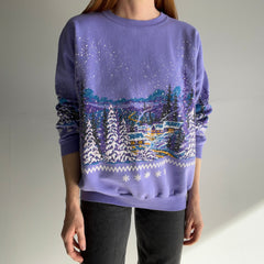 1991 Winter Scape Wrap Around Sweatshirt