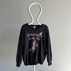 1970s  Surrender Dorothy Wizard of Oz Faded Black/Gray/Brown Sweatshirt
