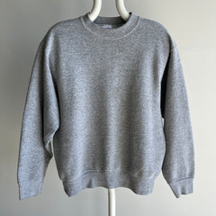 1980s BVD Blank Gray Sweatshirt with Contrast Stitching