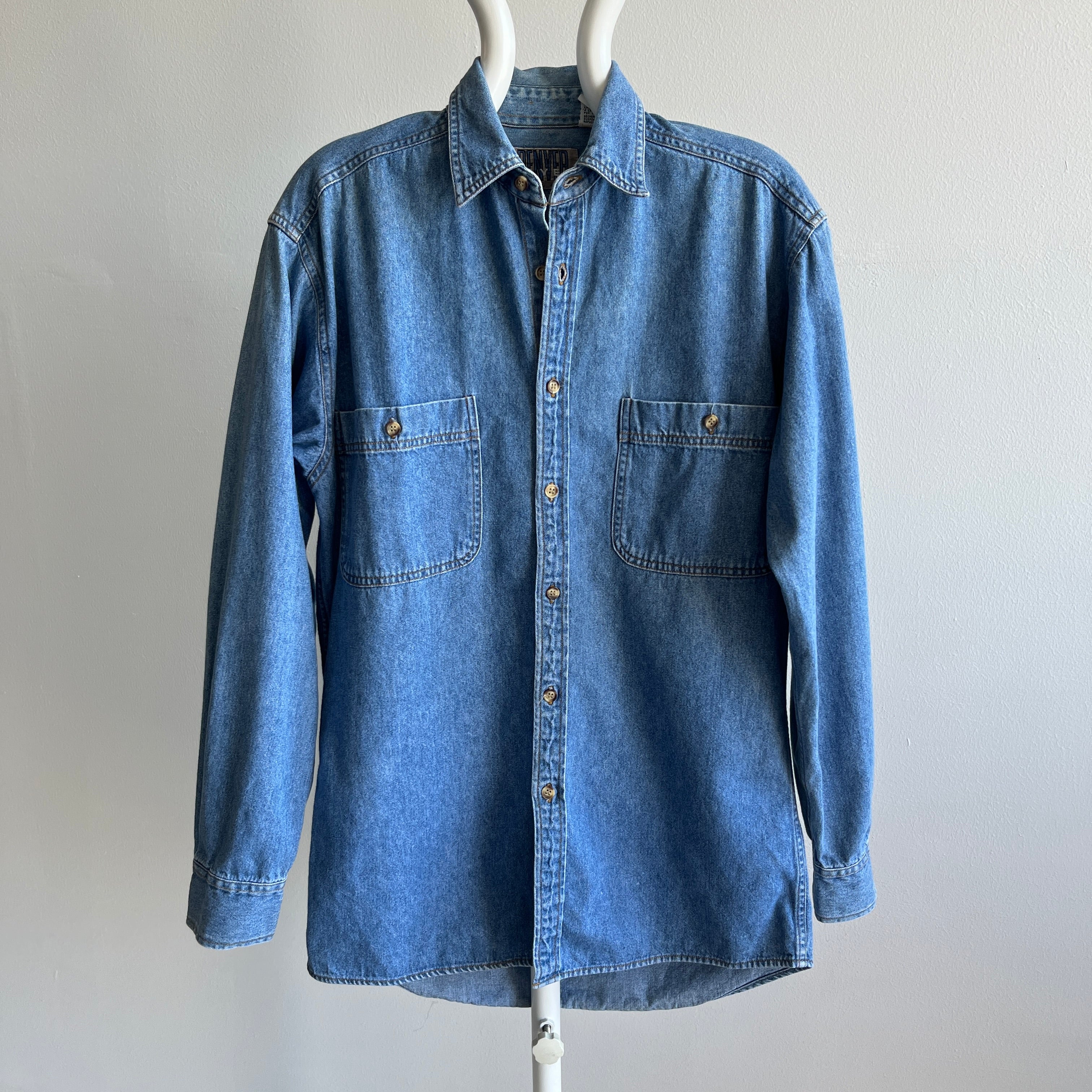 1990s Soft Denim Dad Shirt - A Good One!