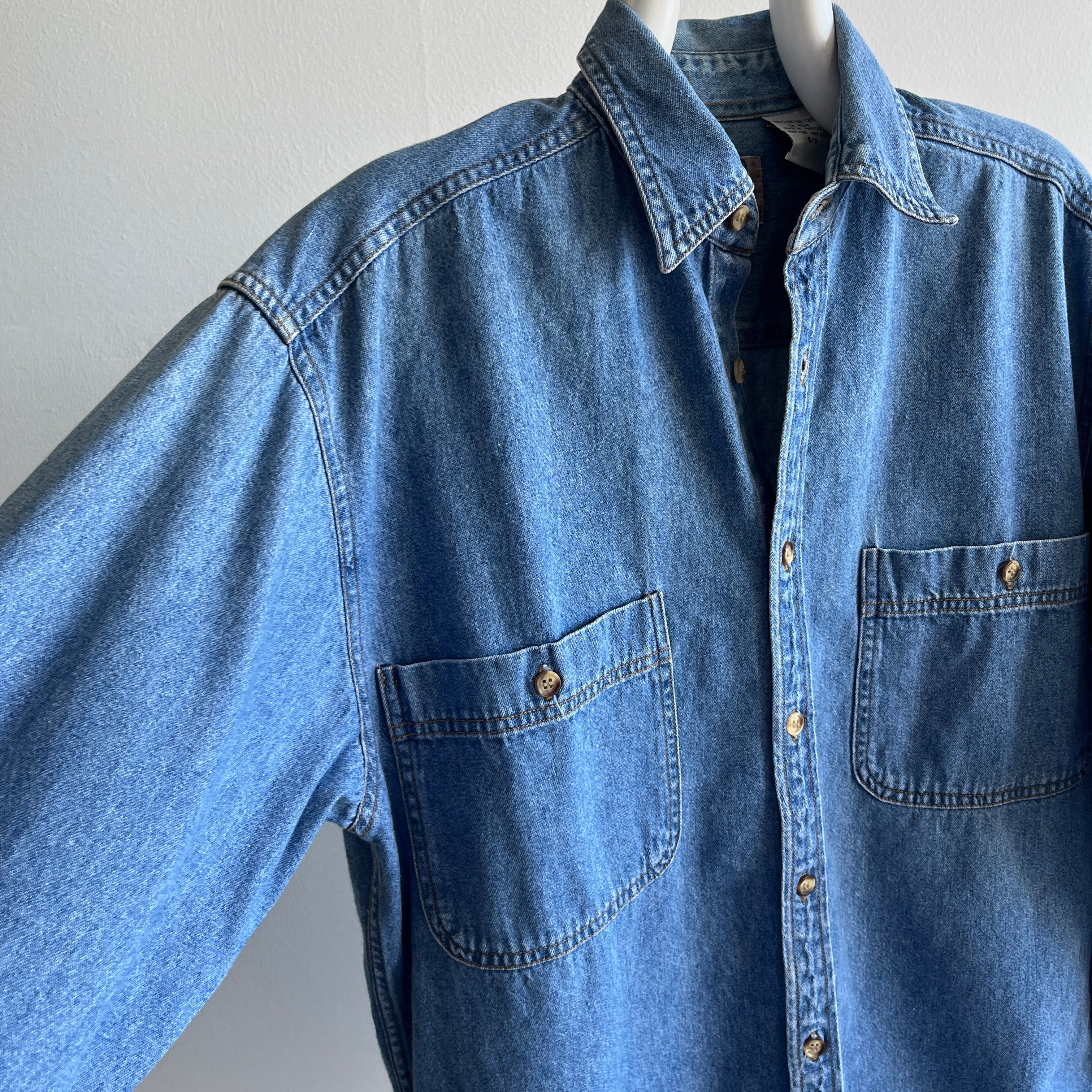 1990s Soft Denim Dad Shirt - A Good One!