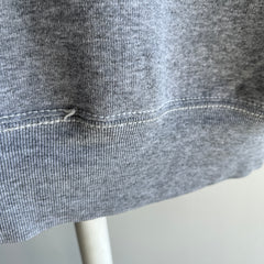 1980s BVD Blank Gray Sweatshirt with Contrast Stitching