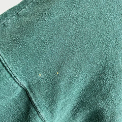 1990s 100% Cotton USA Made Relaxed Fit Dark Green Sweatshirt