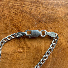 Sterling Silver Double Sided Virgin Mary Necklace