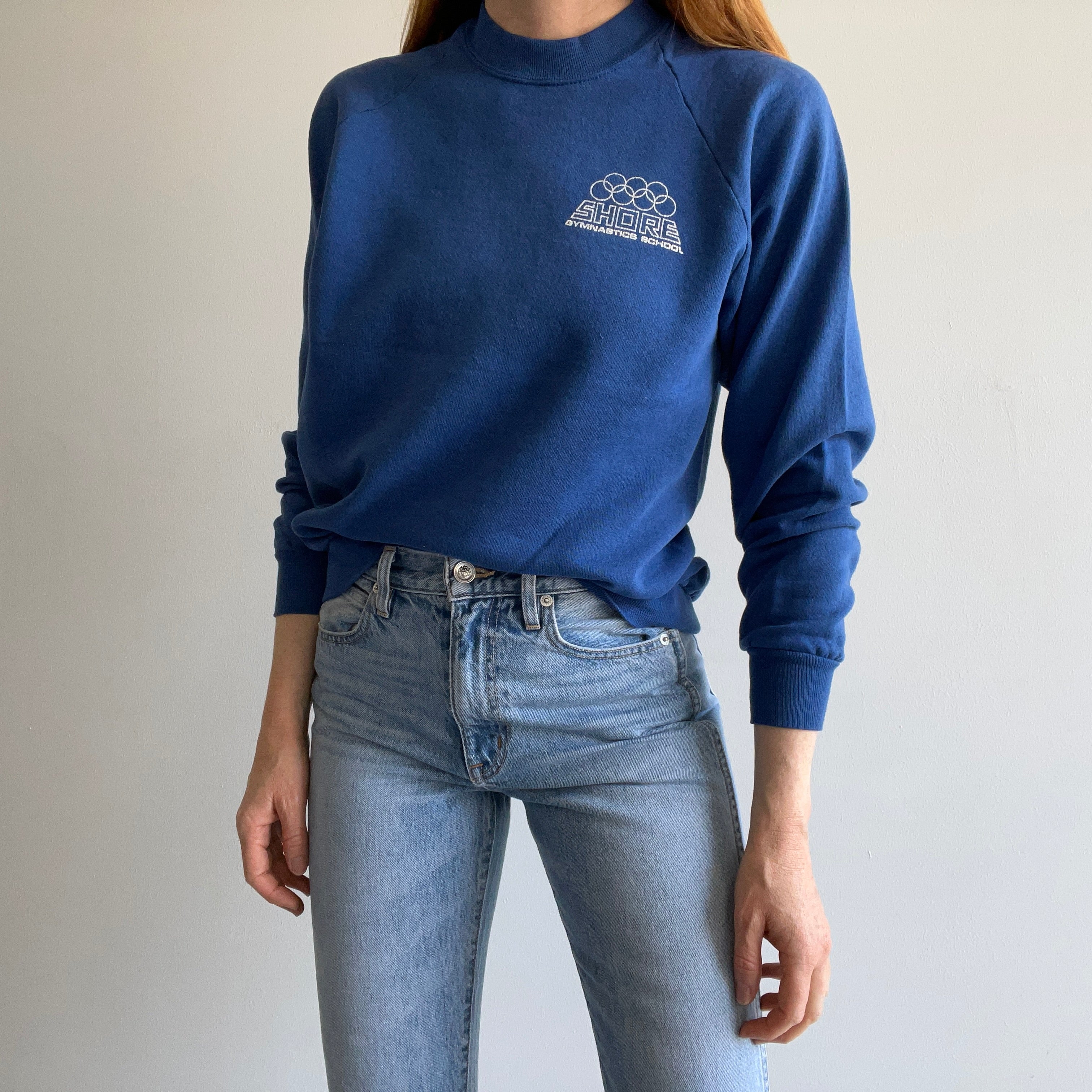 1980s Shore Gymnastic School Front and Back Sweatshirt