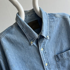 1990/2000s Soft Denim Button Down Dad Shirt by Gap