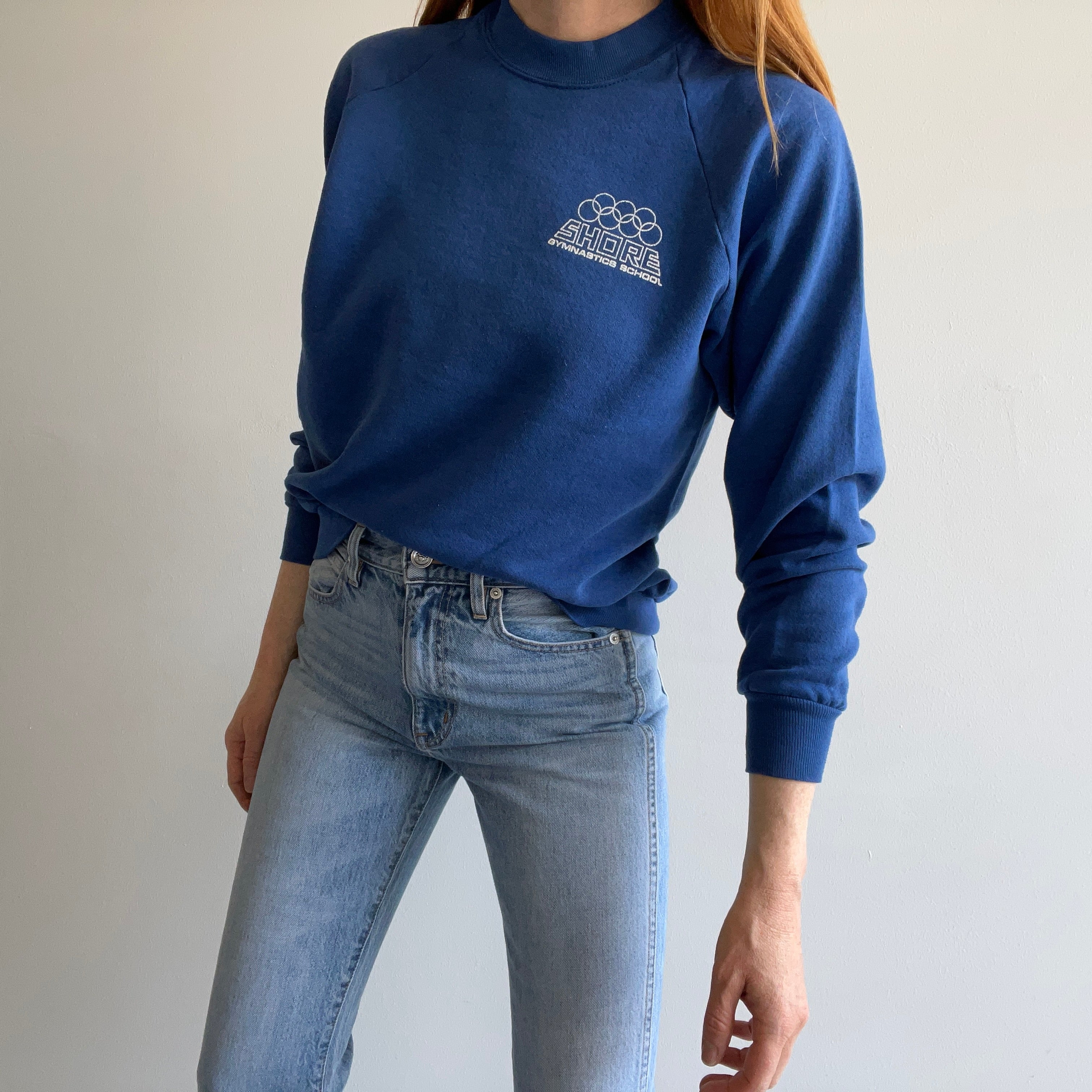 1980s Shore Gymnastic School Front and Back Sweatshirt