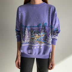 1991 Winter Scape Wrap Around Sweatshirt