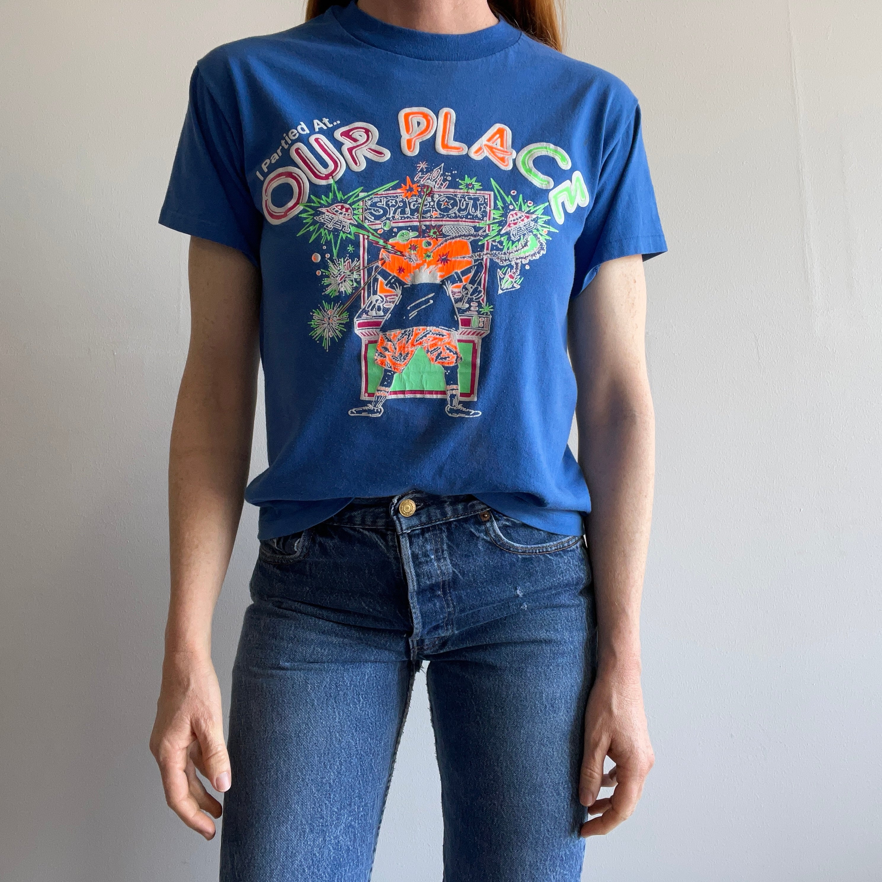 1980s I partied At Our Place Arcade T-Shirt