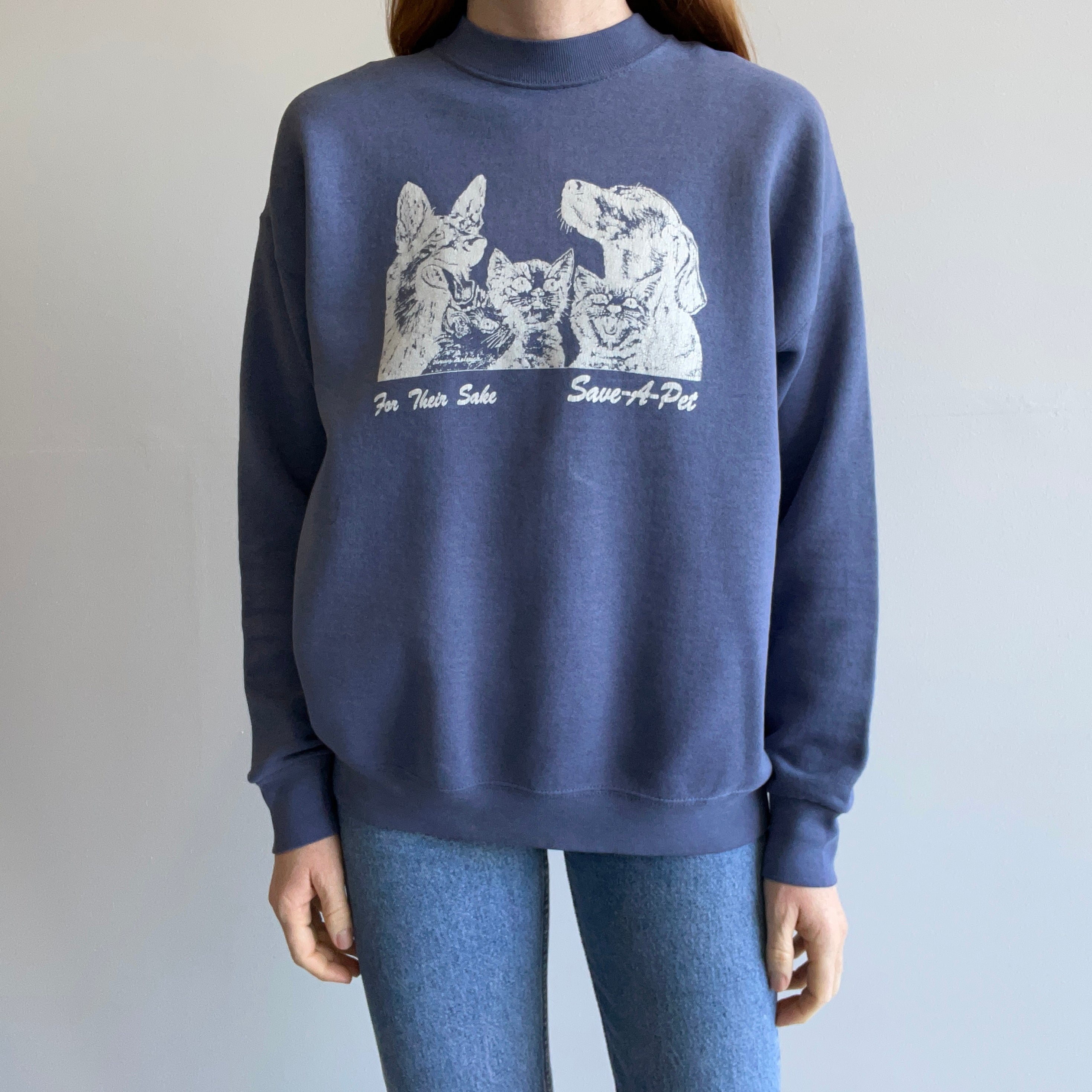 1980s For Their Sake Save-A-Pet Sweatshirt