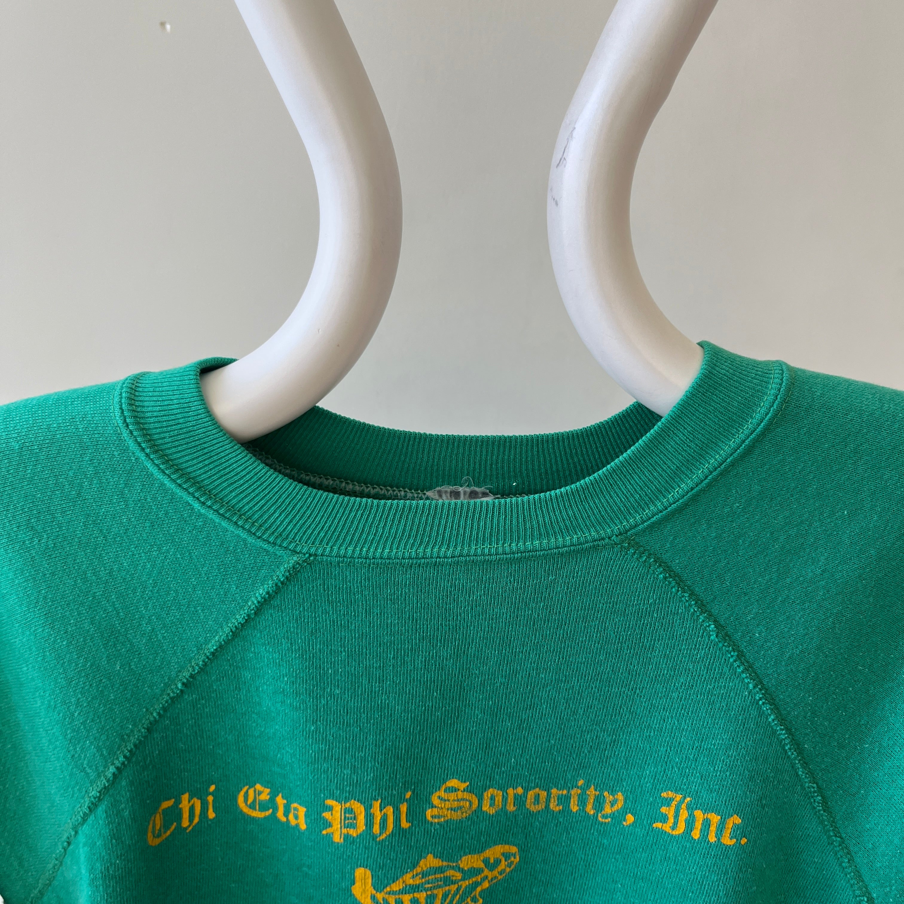 1970s/80s Chi Eta Phi Sorority Raglan Sweatshirt