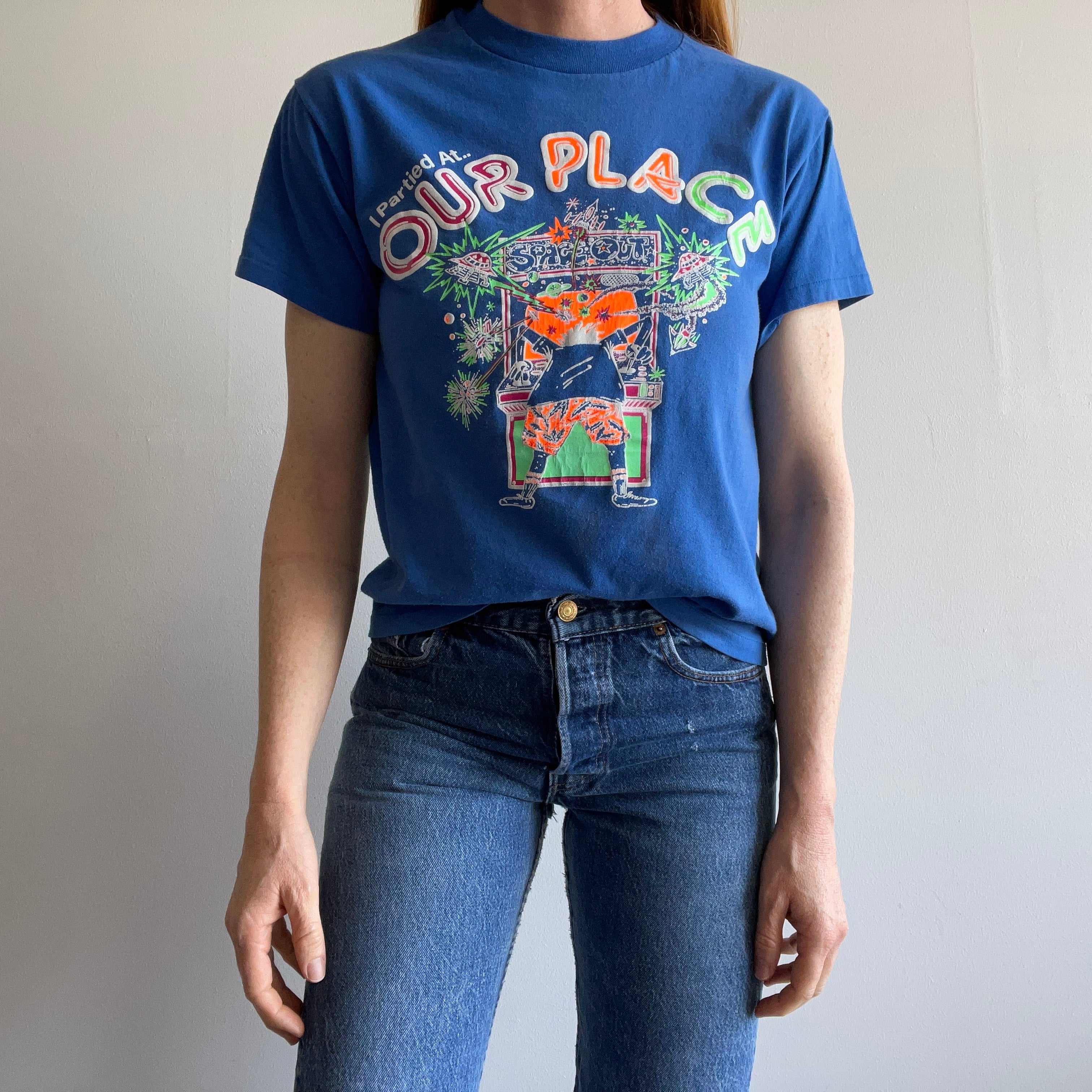 1980s I partied At Our Place Arcade T-Shirt