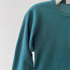 1990s Blank Forest Green Thermal Shirt