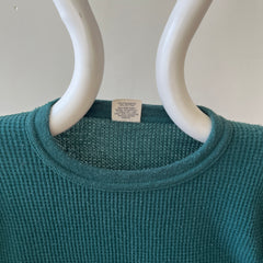 1990s Blank Forest Green Thermal Shirt