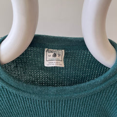 1990s Blank Forest Green Thermal Shirt