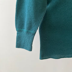 1990s Blank Forest Green Thermal Shirt