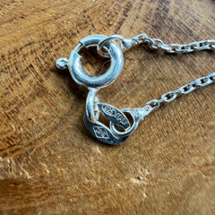 Sterling Silver Small St. Michel Medal Necklace