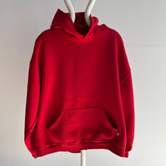 2000 Blank Red Medium Weight Pull Over Hoodie. by Russell