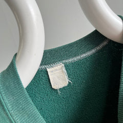 1970s Perfectly Faded Forest Green Raglan - SWOON