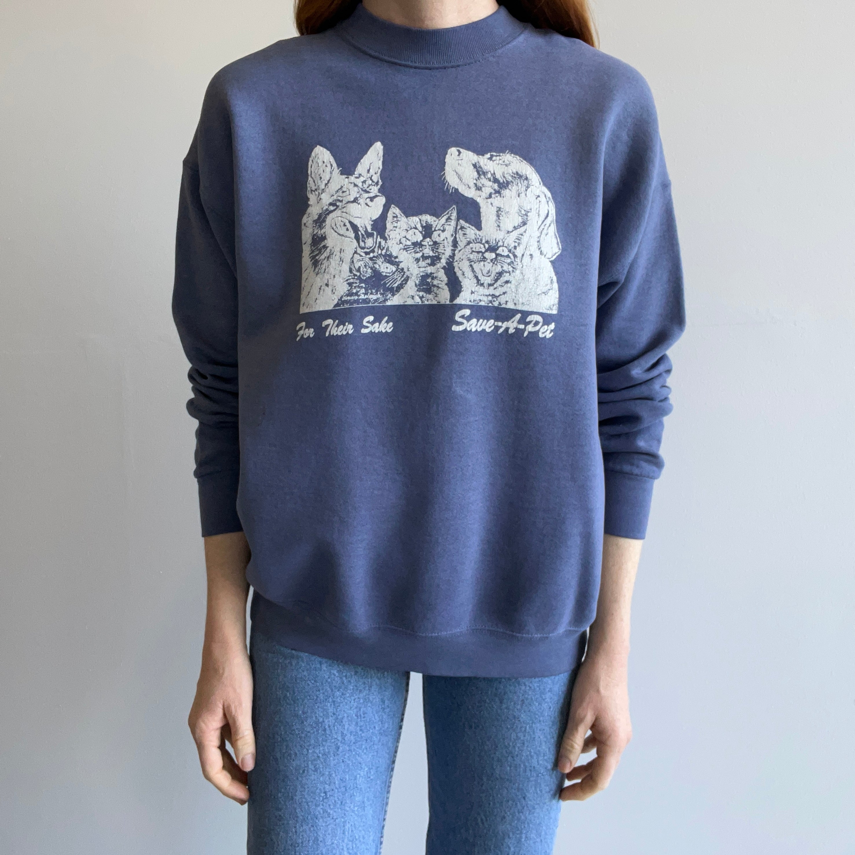 1980s For Their Sake Save-A-Pet Sweatshirt