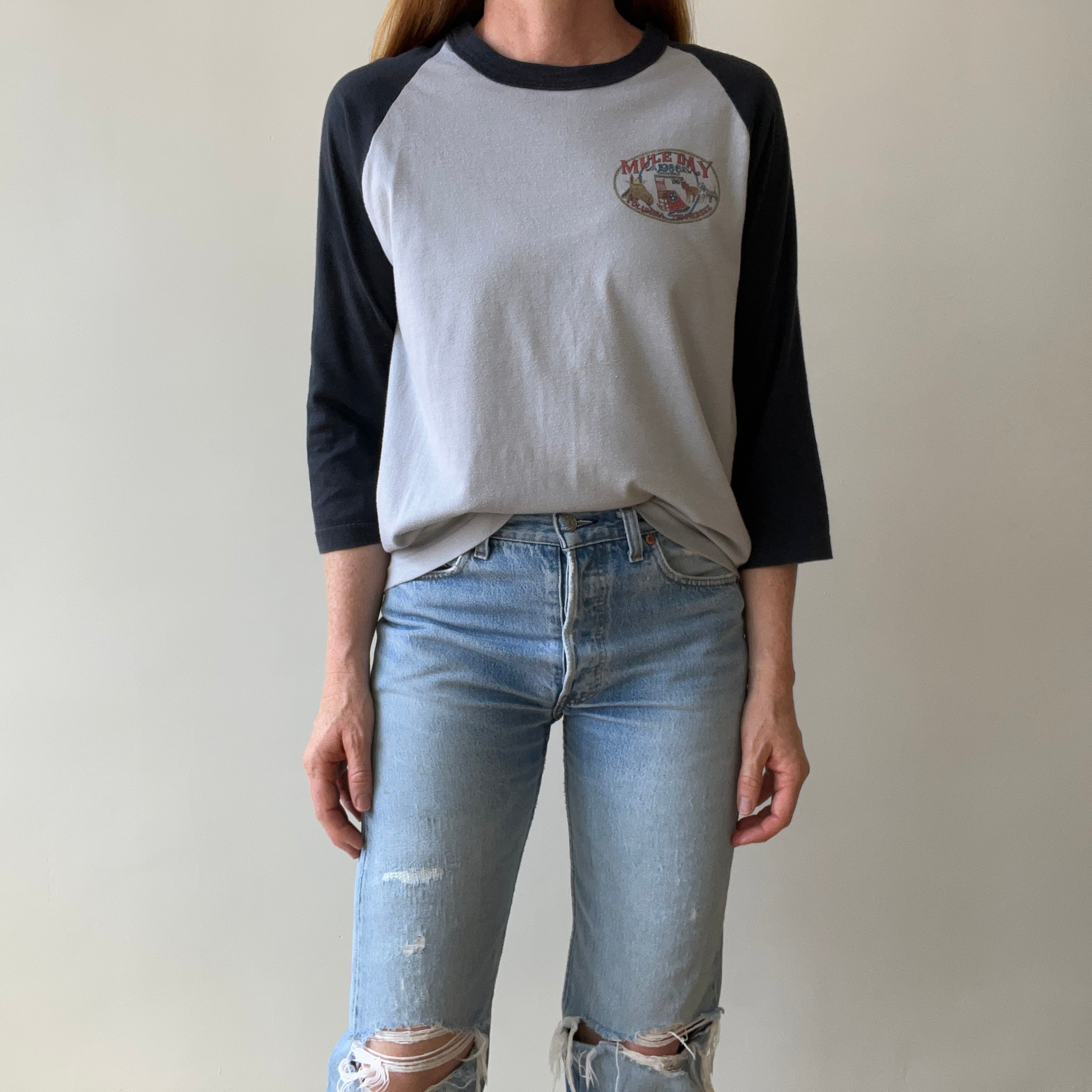 1986 Mule Day Tennessee Homecoming T-Shirt - THE BACKSIDE